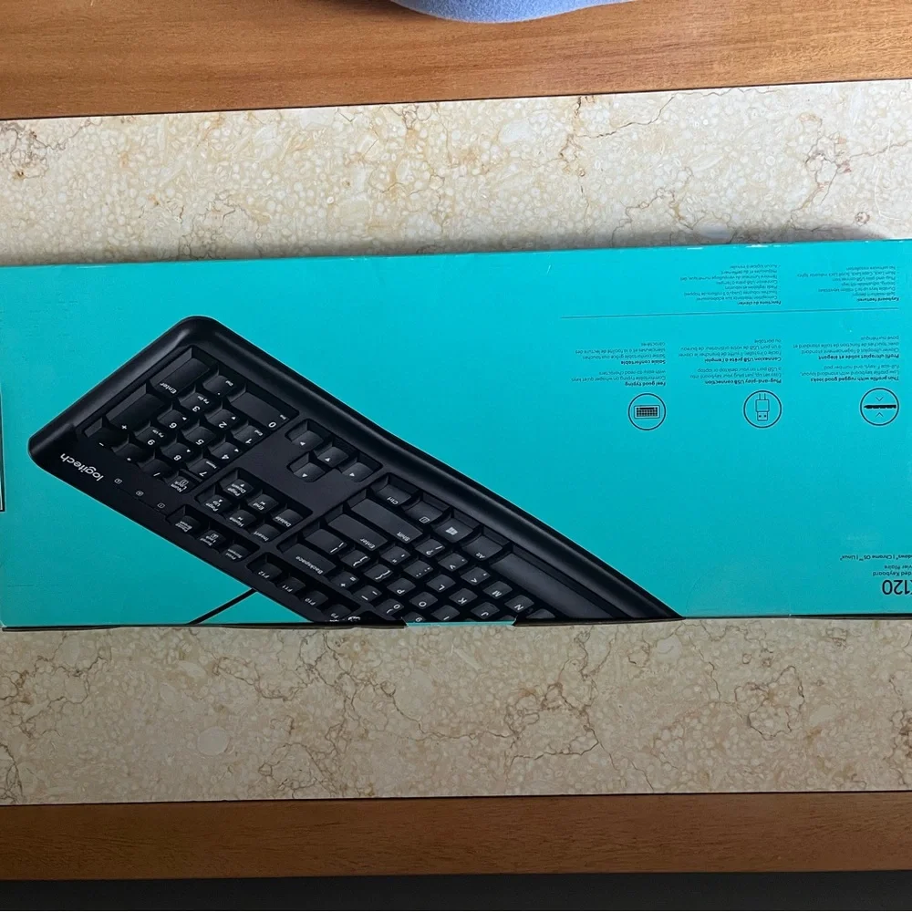 Logitech Teal and White Packaging